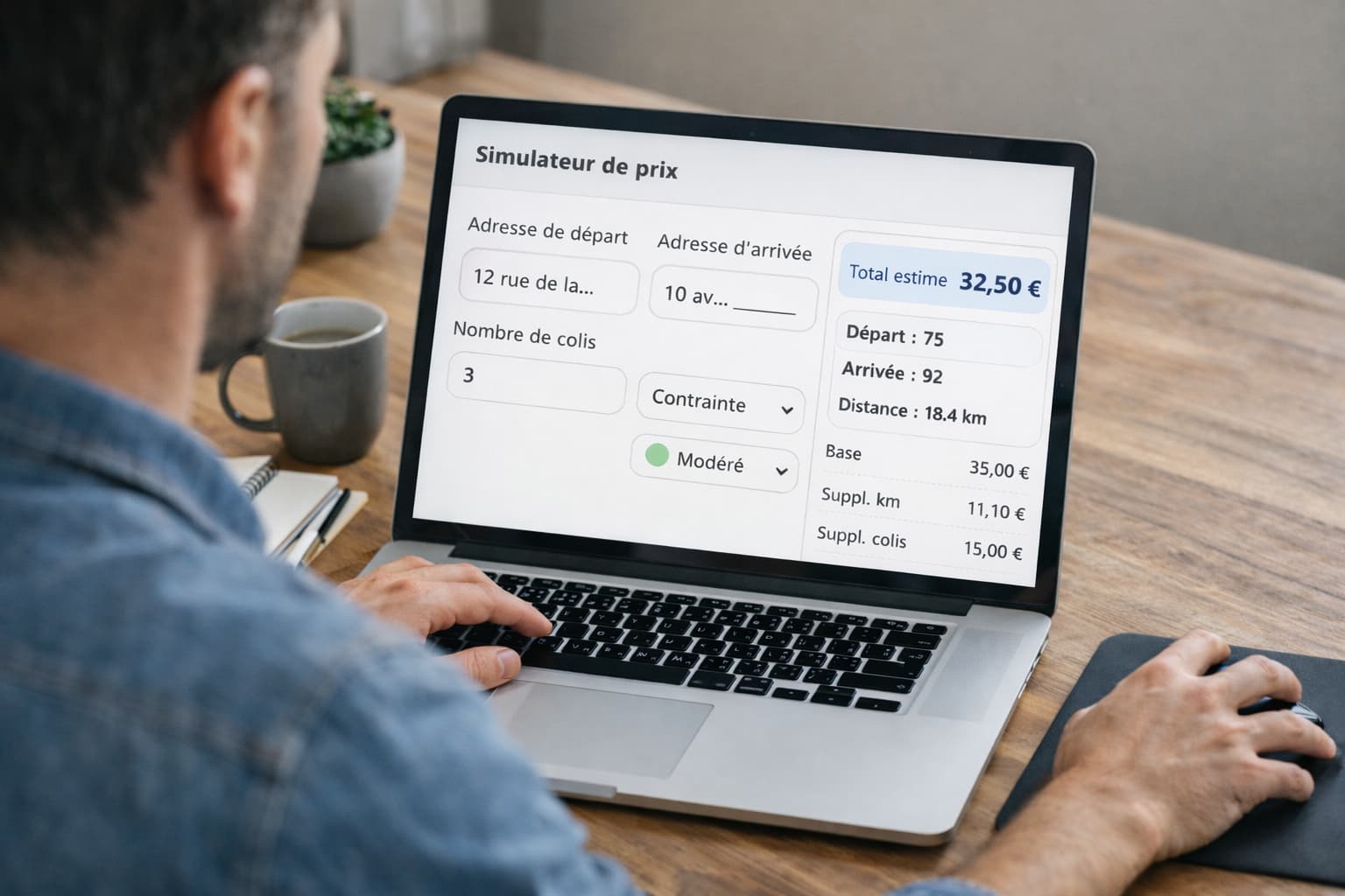 Simulateur Livraison Colis Malone