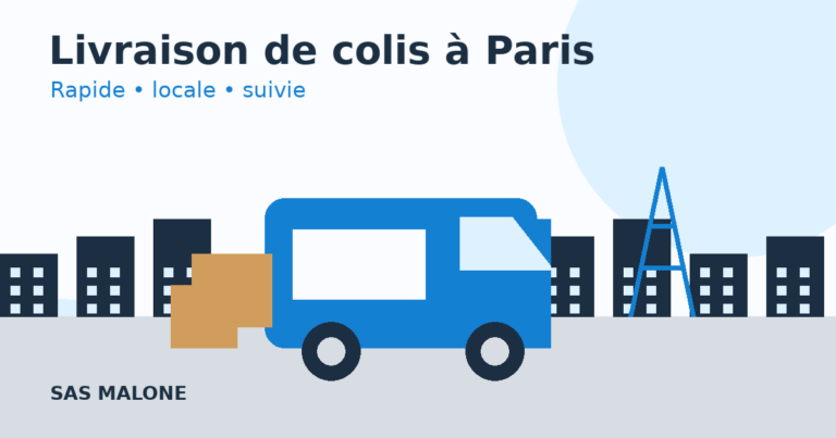 Livraison de colis à Paris avec un utilitaire Malone